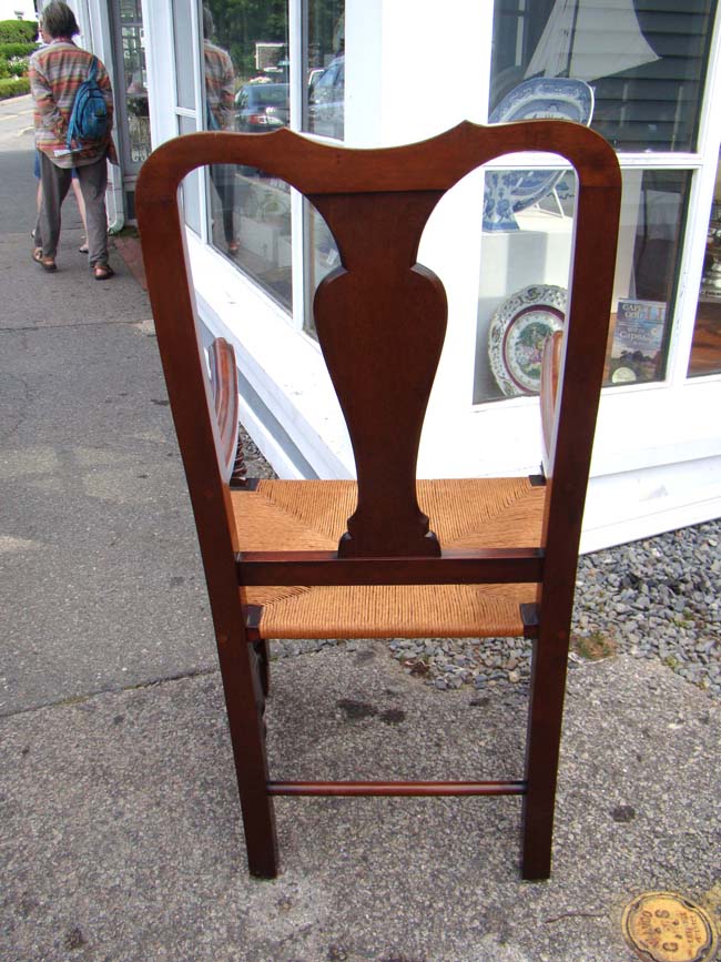 A fabulous hand crafted New England Queen Anne "style" walnut armchair, 20th century — image 3